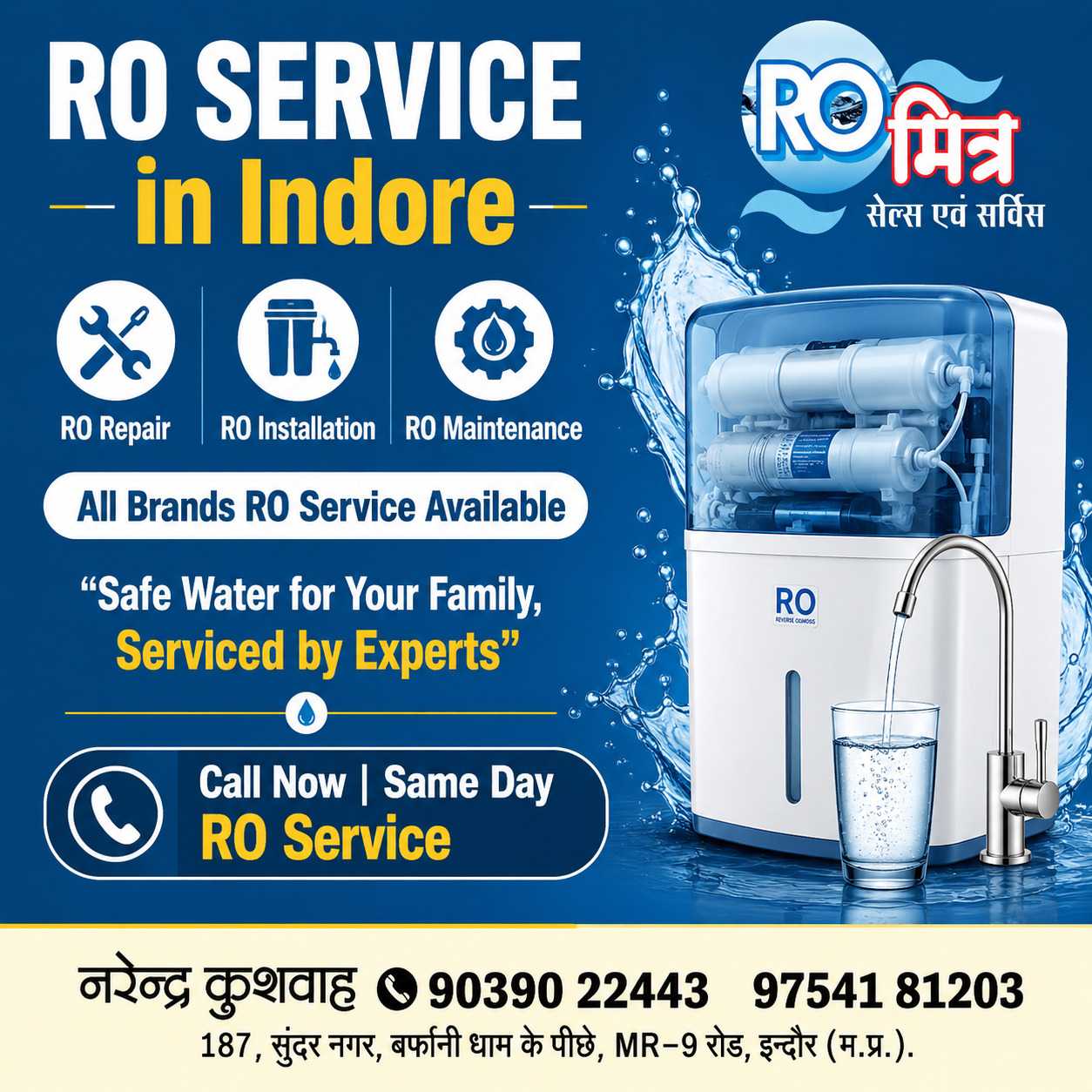 Ro Repair Services in Indore